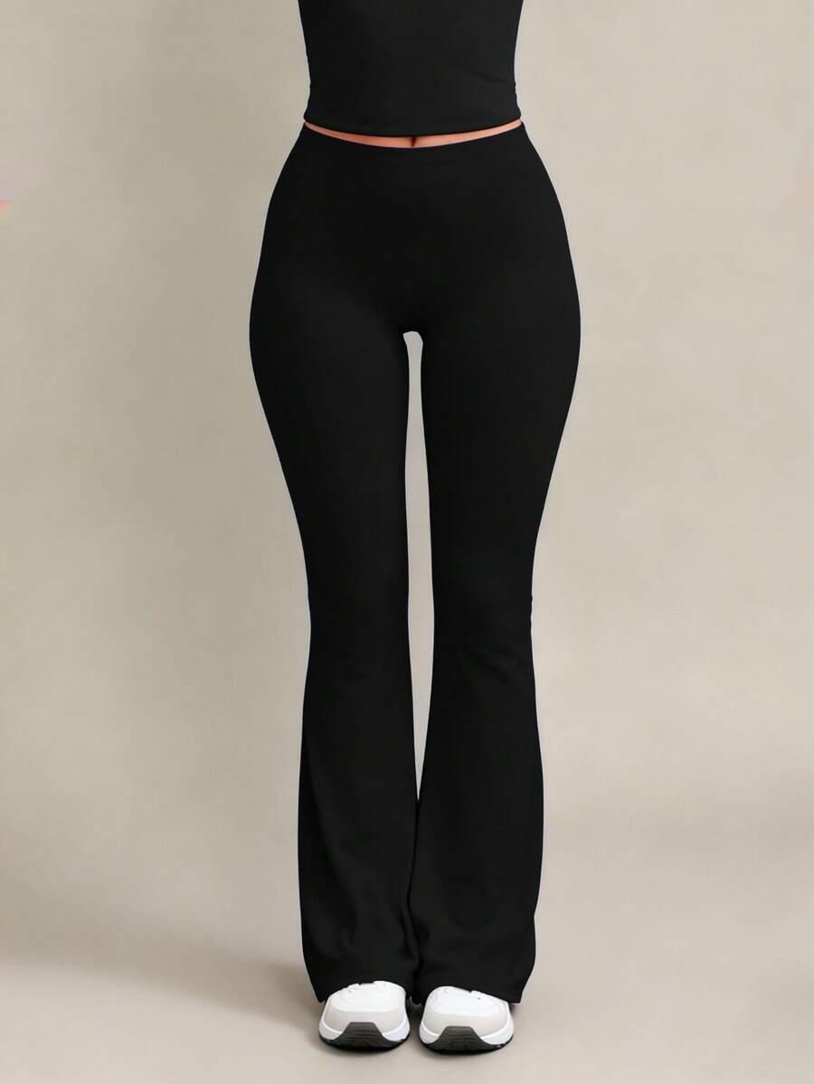 XLLAIS CZARNE LEGGINSY FLARE S06__S