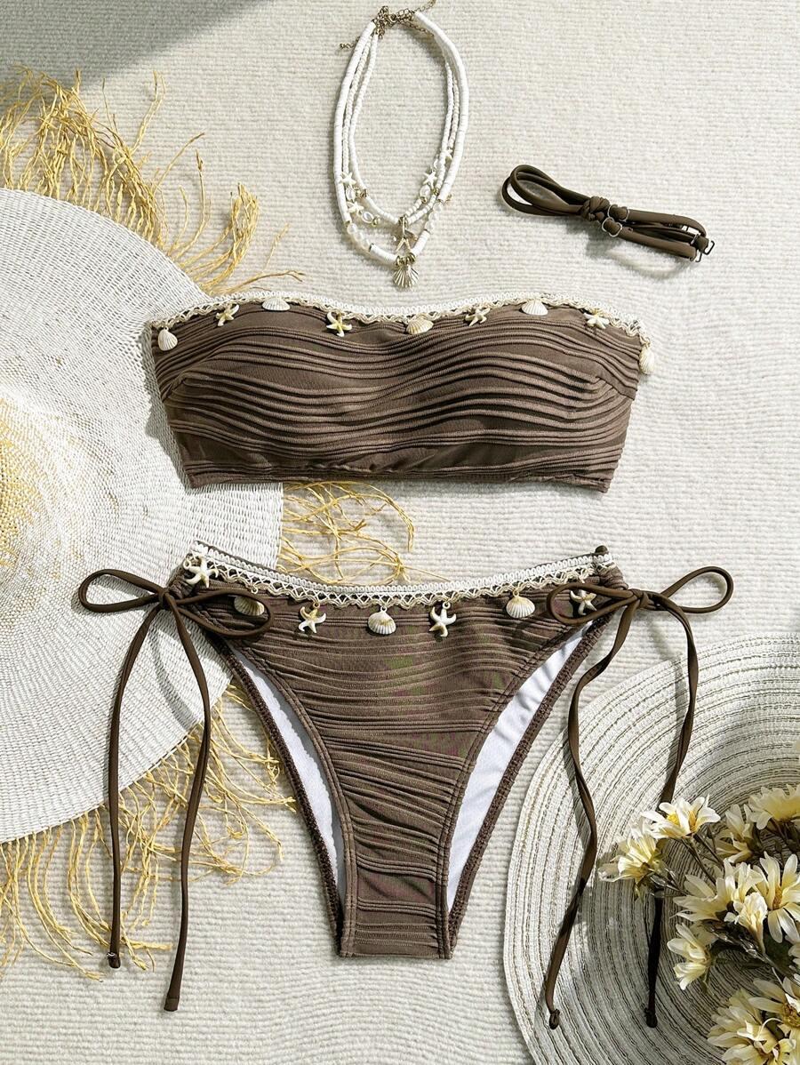 SWIM VCAY BRĄZOWY DWUCZĘŚCIOWY STRÓJ KĄPIELOWY S09__M