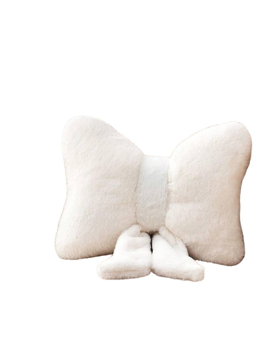 SHEIN BIAŁA PODUSZKA KOKARDA S07__22X30CM