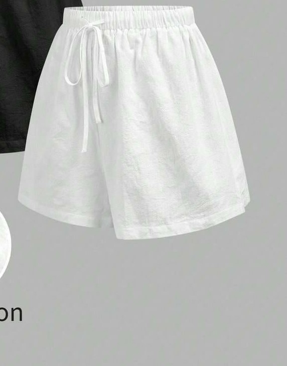 SHEIN BIAŁE KRÓTKIE SPODENKI S06__M