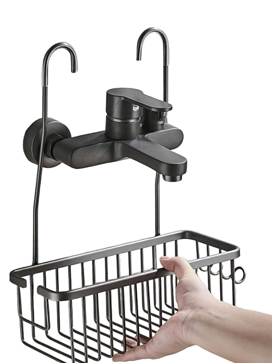 SHEIN SZARA WISZĄCA METALOWA PÓŁKA S07__28,5X12X9,5