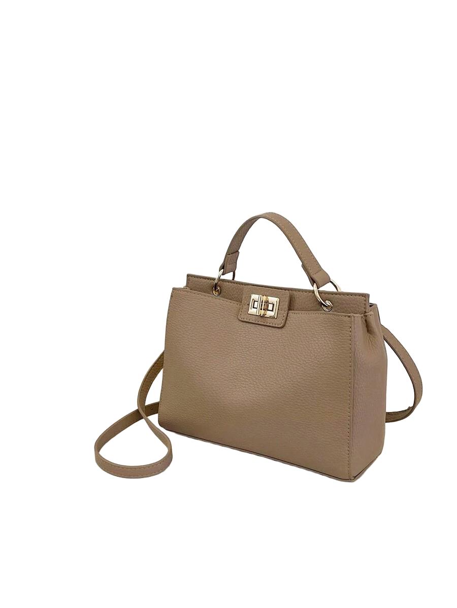 SHEIN BEŻOWA TOREBKA IMITACJA SKÓRY S07__20X8X25CM