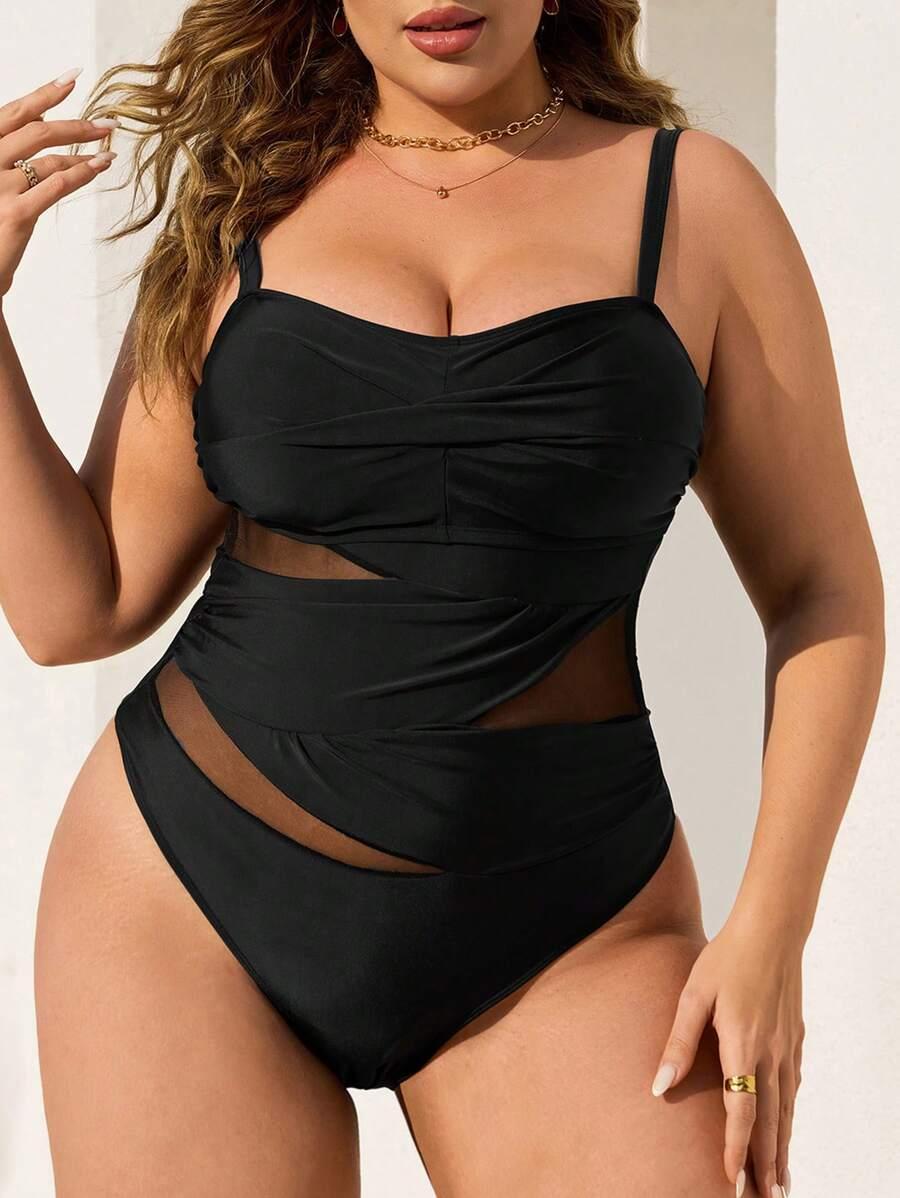 SHEIN JEDNOCZĘŚCIOWY STRÓJ KĄPIELOWY S09__XXL