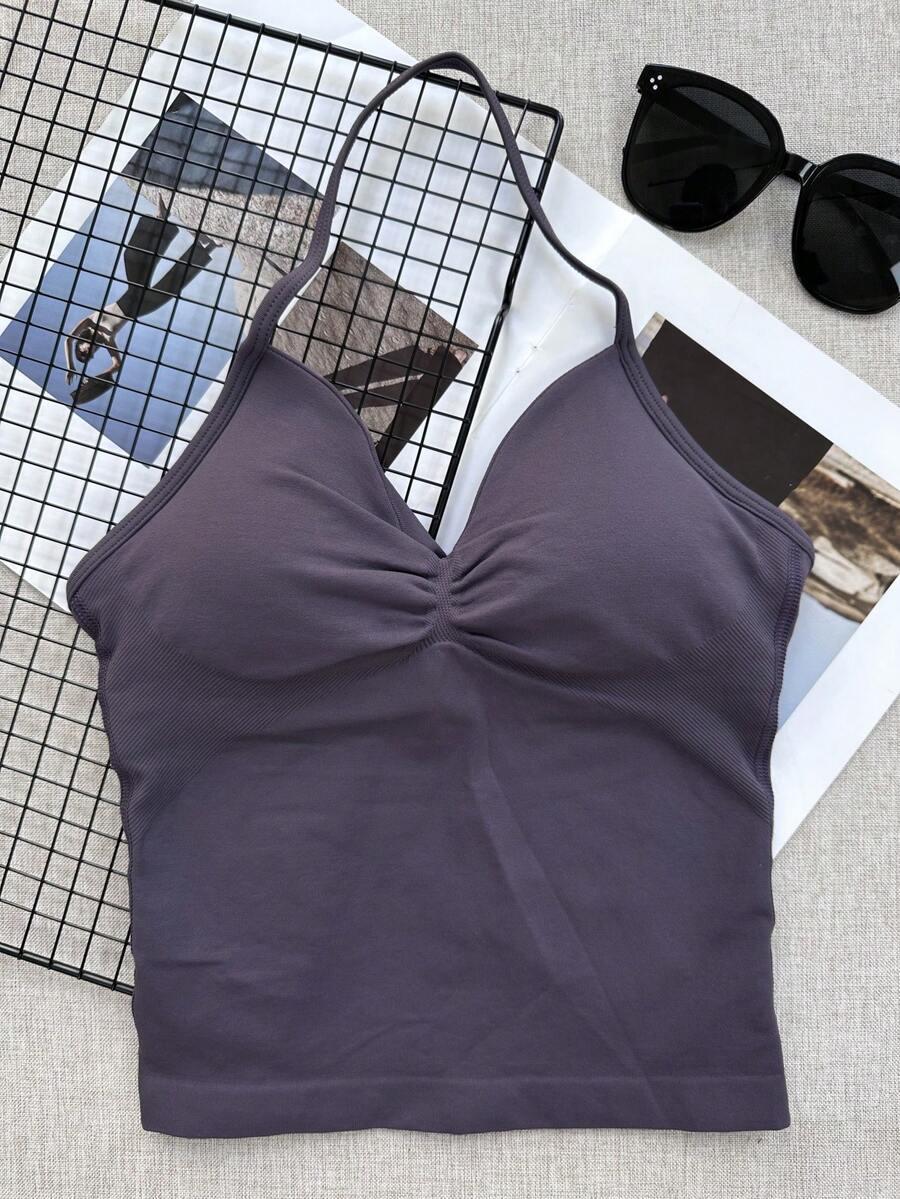SHEIN FIOLETOWY TOP RAMIĄCZKA S06__S