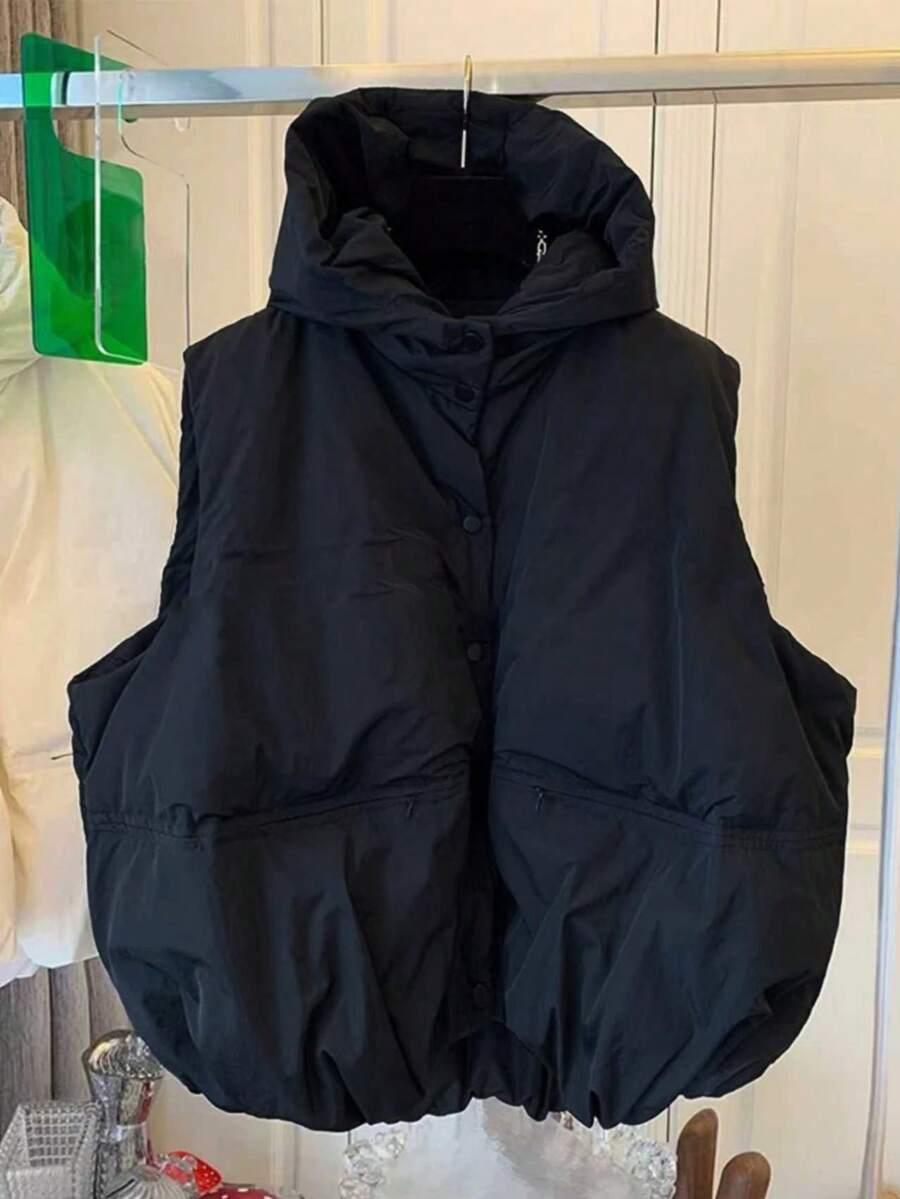 SHEIN CZARNA PIKOWANA KAMIZELKA S06__XXL