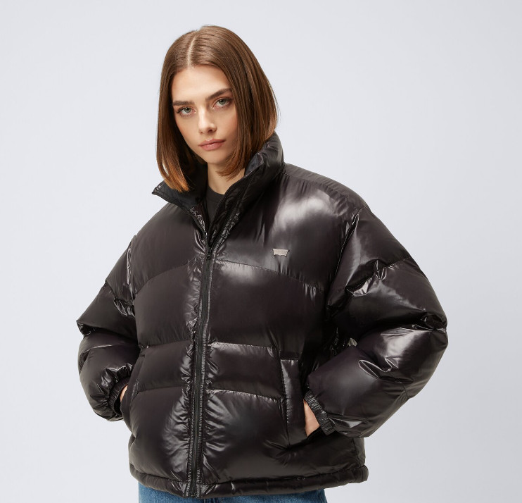 LEVI'S CZARNA PIKOWANA KURTKA LOGO W01__M