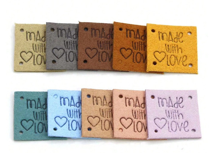 SHEIN ZAWIESZKA ETYKIETA NADRUK IMITACJA SKÓRY 10-PACK S07