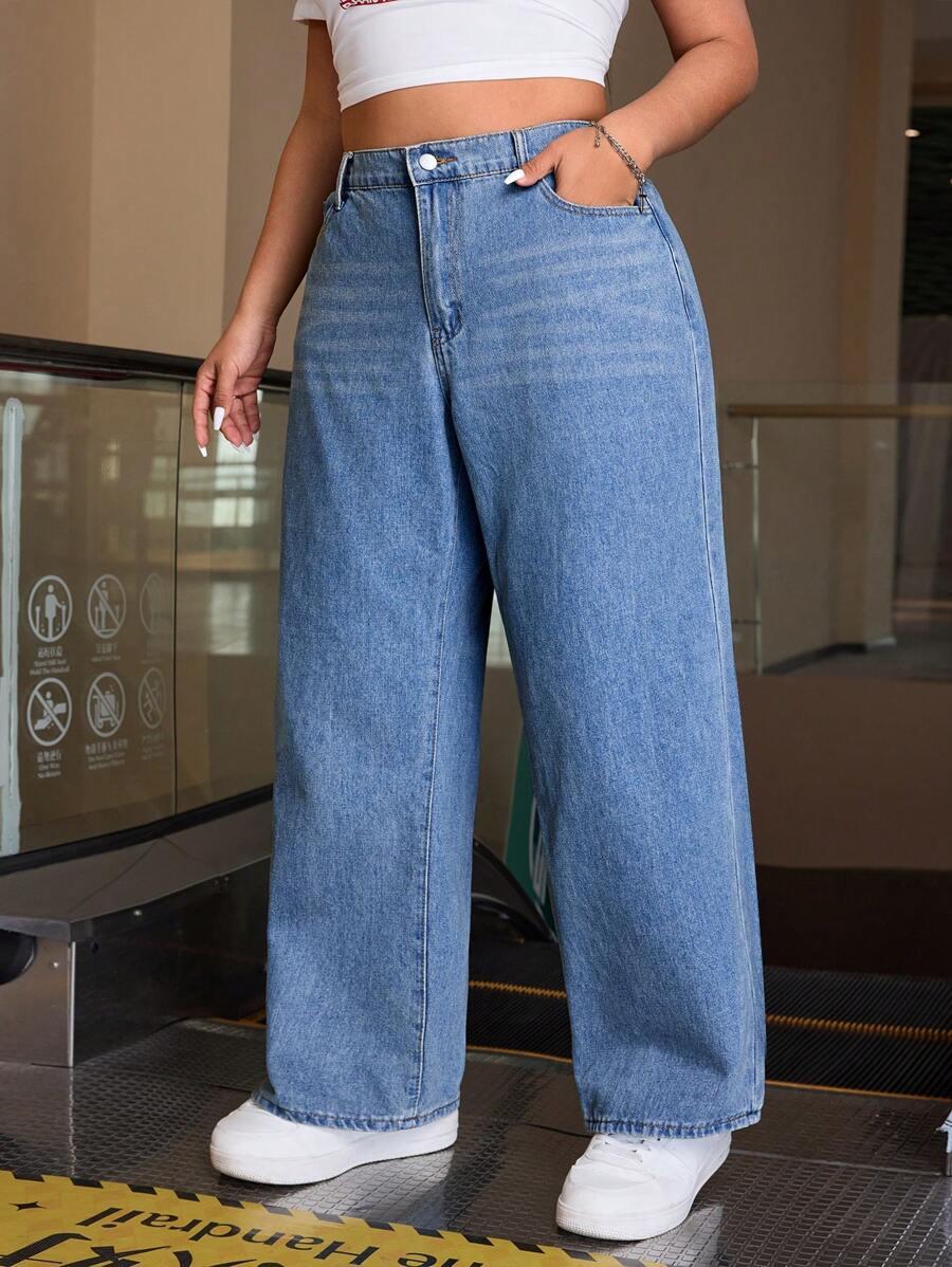 SHEIN NIEBIESKIE SPODNIE JEANS S06__48