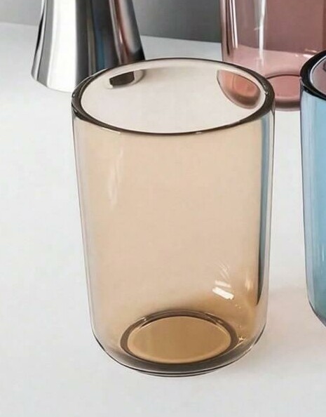 SHEIN BRĄZOWY KUBEK NA SZCZOTECZKĘ S07__250ML