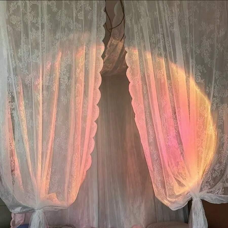 SHEIN BIAŁA FIRANA WZÓR S07__75X480CM