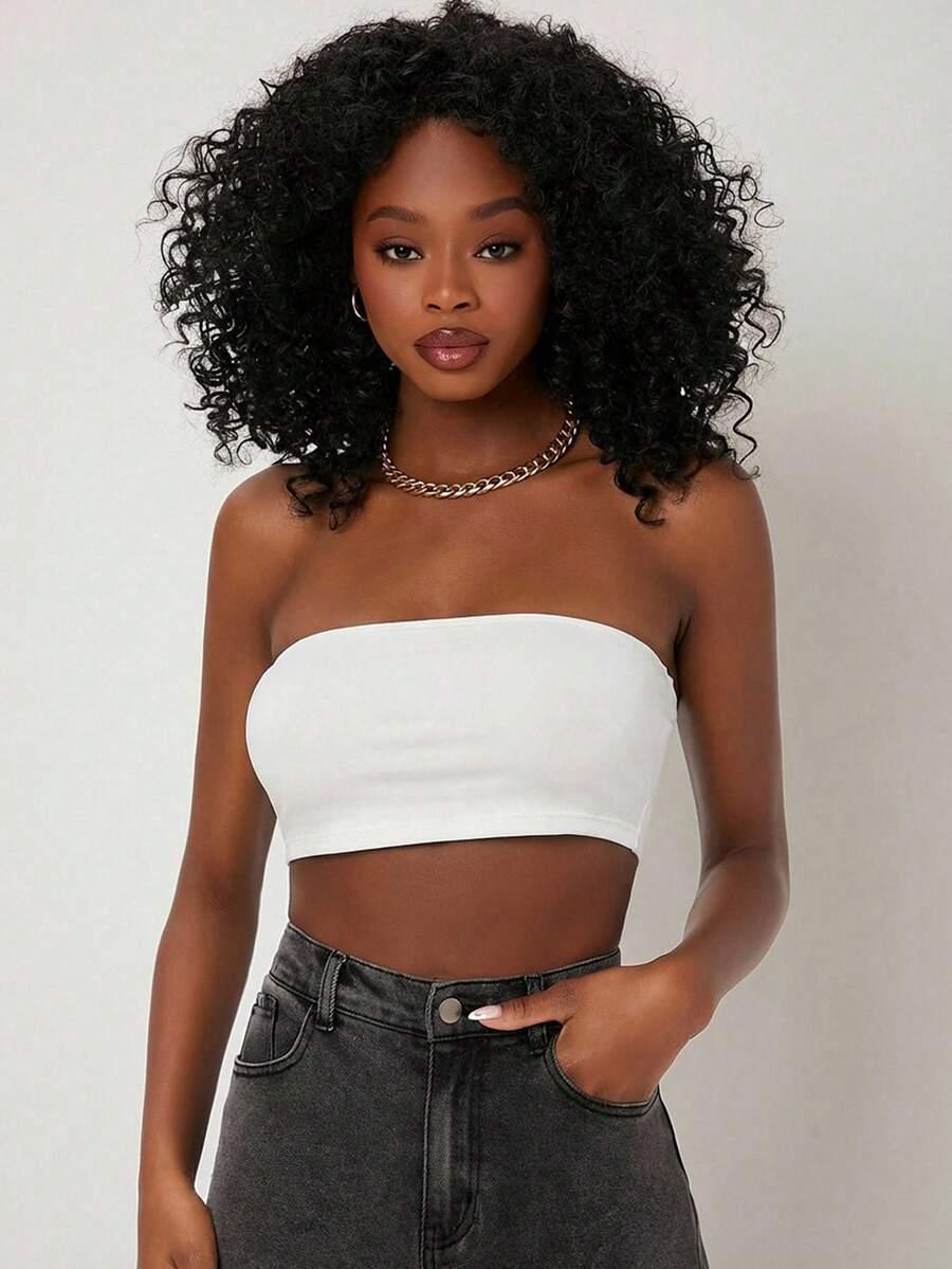 SHEIN BIAŁY TOP TUBA S06__M