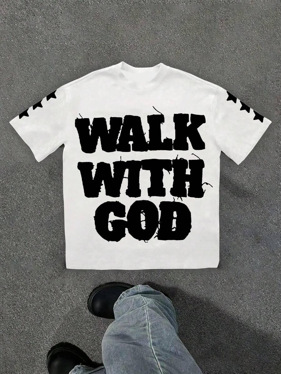 SHEIN BIAŁY T-SHIRT PRINT S06__S