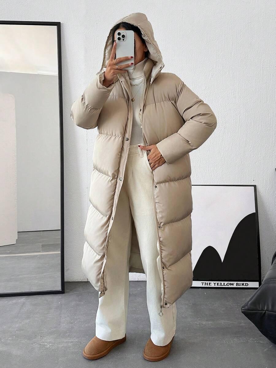 SHEIN BEŻOWA PIKOWANA KURTKA W01__L