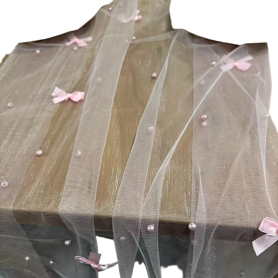SHEIN RÓŻOWY BIEŻNIK NA STÓŁ S07__81X300CM