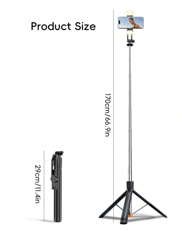 SHEIN STATYW SELFIE STICK S07__1.7M
