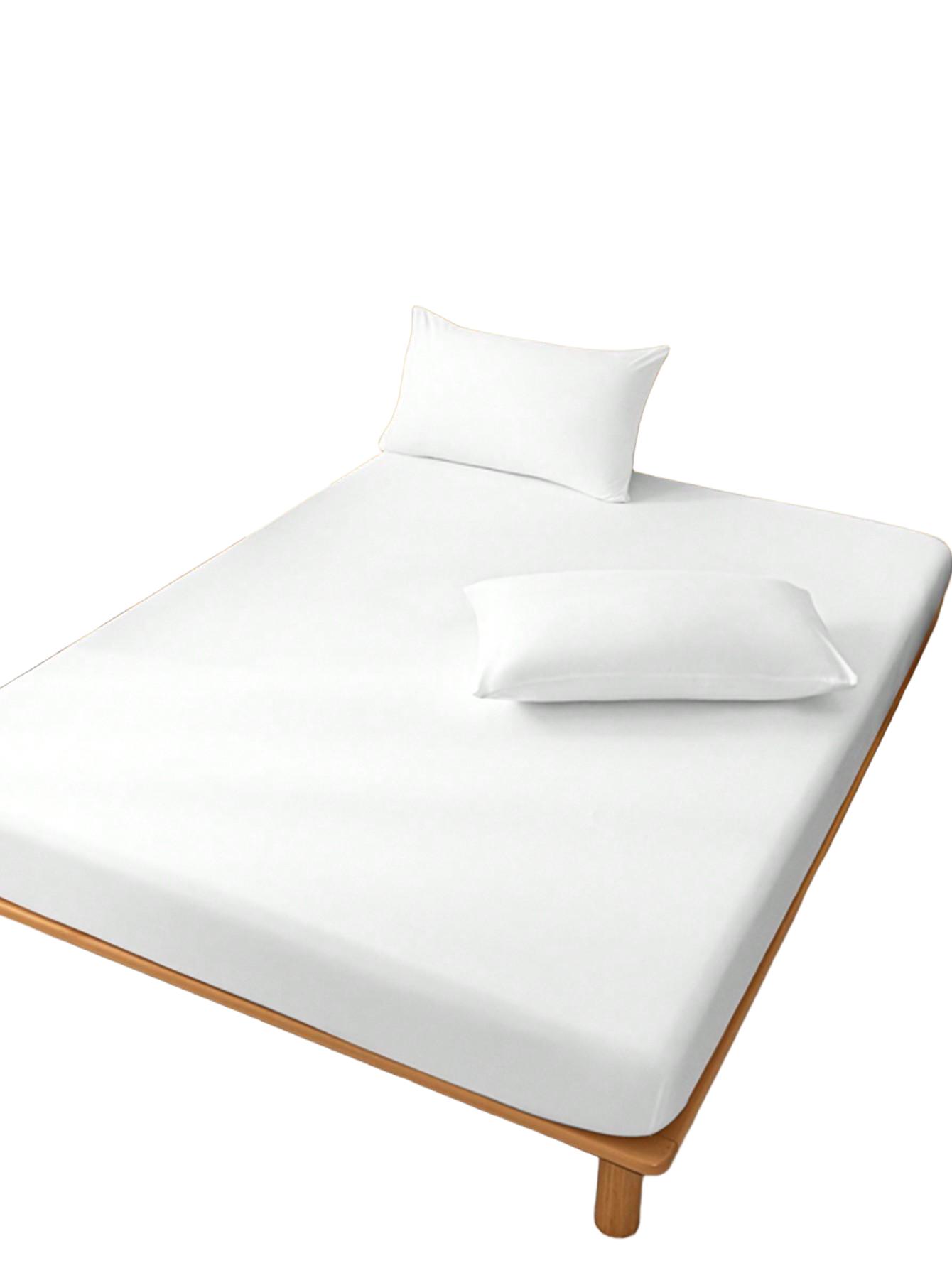 SHEIN BIAŁE PRZEŚCIERADŁO Z GUMKĄ S07__180X200CM