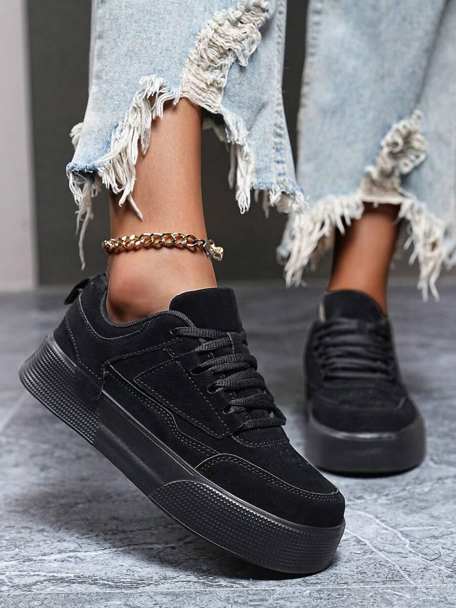 SHEIN CZARNE BUTY SPORTOWE S06__36