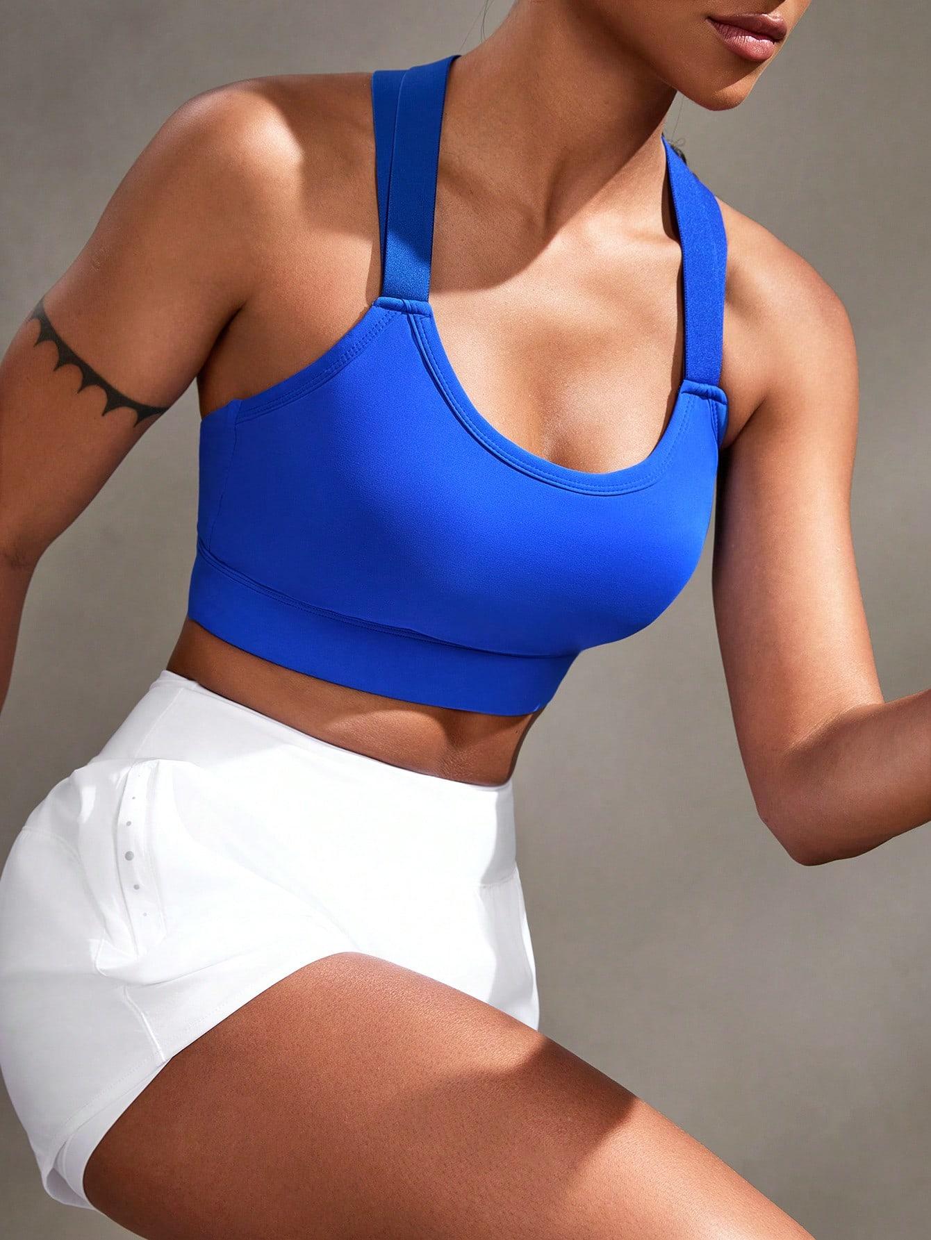 SHEIN NIEBIESKI STANIK SPORTOWY S06__XL