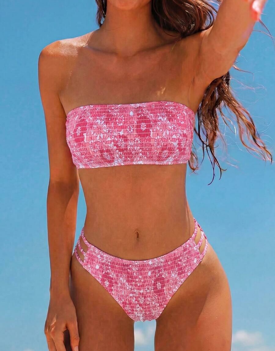 SWIM MOD RÓŻOWY DWUCZĘŚCIOWY STRÓJ KĄPIELOWY S09__L