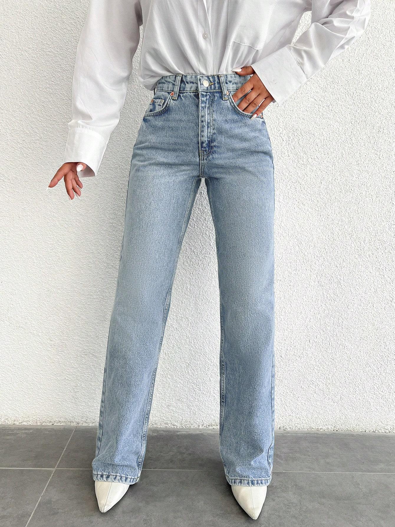 SHEIN NIEBIESKIE SPODNIE JEANS S06__XXS