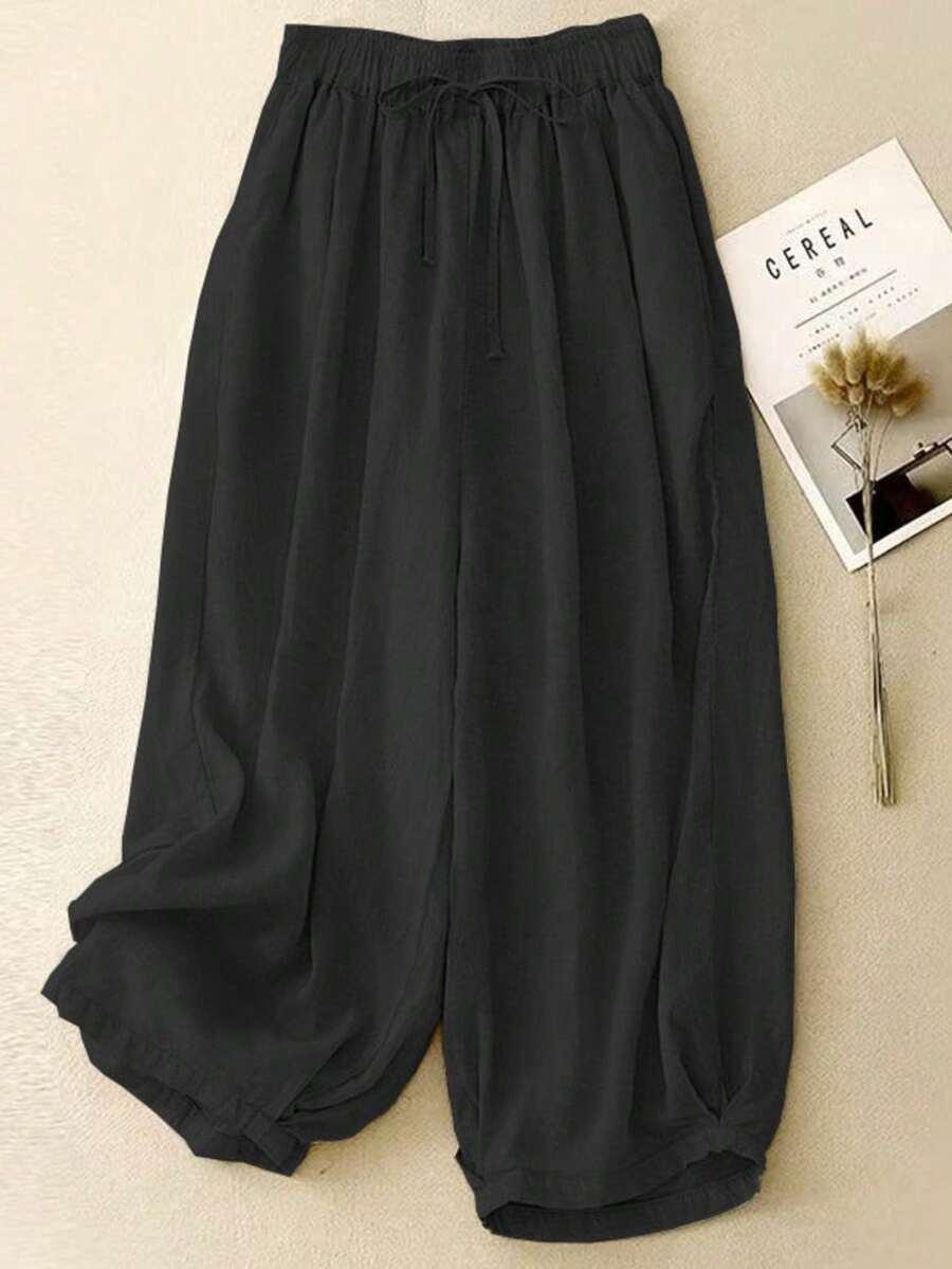 SHEIN CZARNE SPODNIE CASUAL S06__50