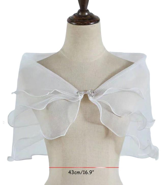 SHEIN BIAŁA NARZUTKA TIUL S07__OS