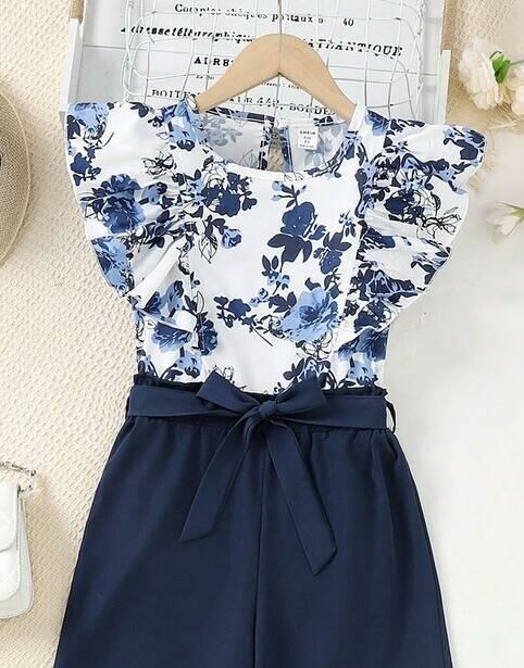 SHEIN BLUZKA KRÓTKI RĘKAW PRINT S06__140-146