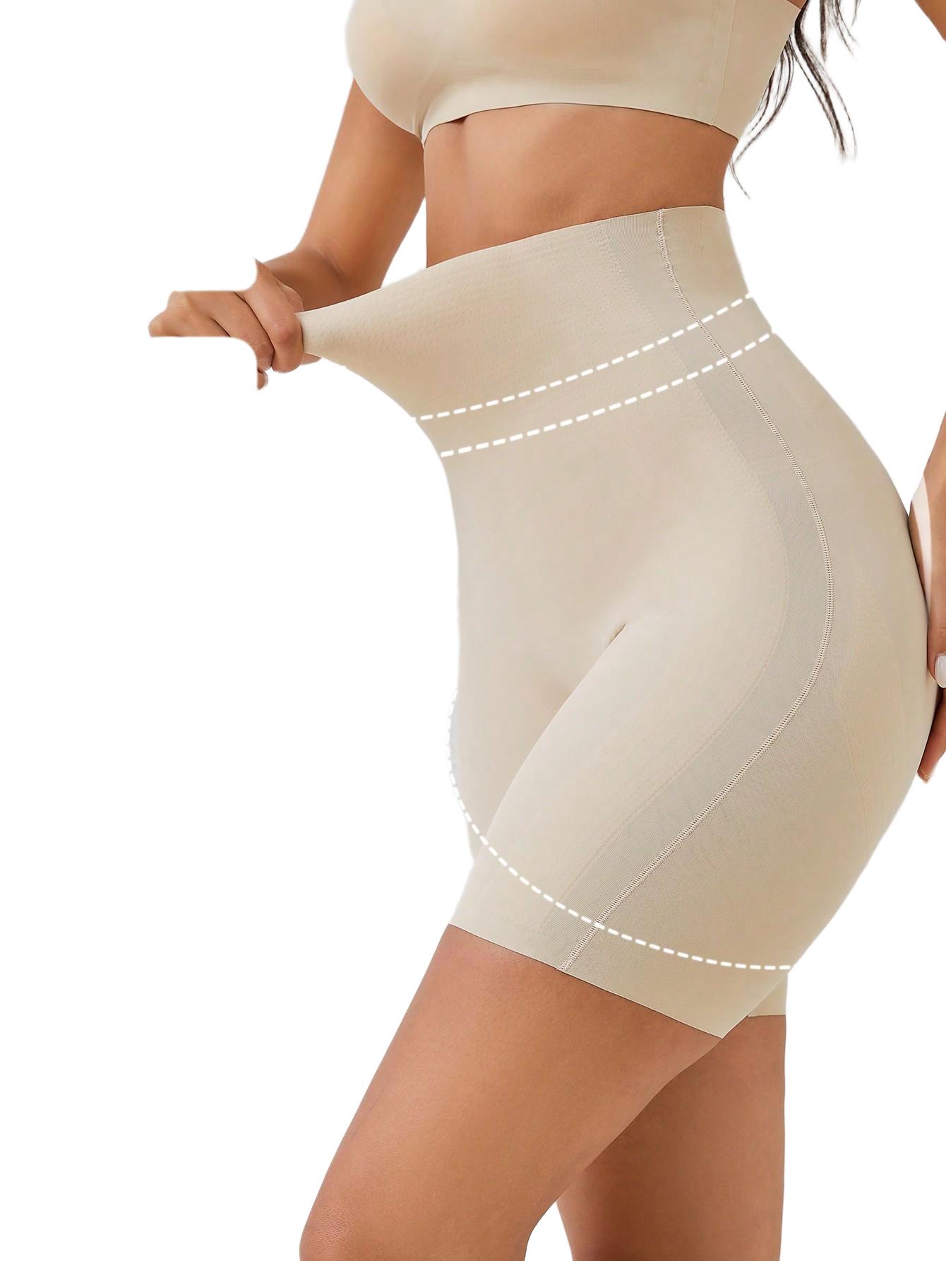 SHEIN BEŻOWE SPODENKI MODELUJĄCE S06__M