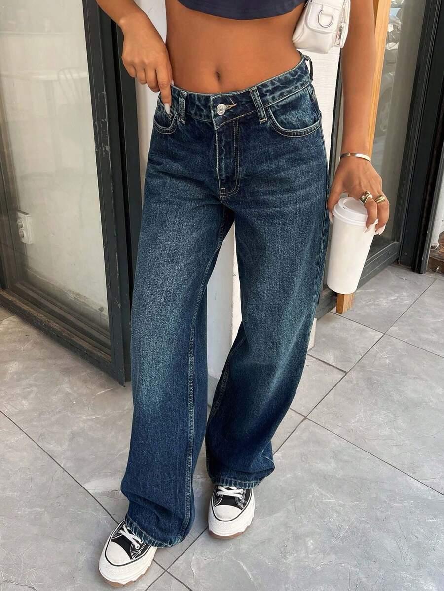 SHEIN NIEBIESKIE SPODNIE JEANS S06__M