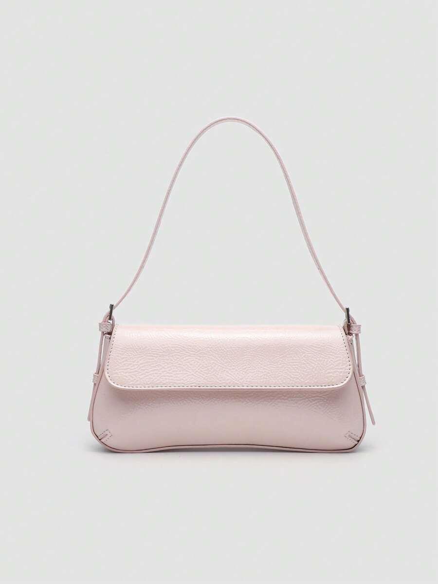 SHEIN RÓŻOWA TOREBKA ZATRZASK S07__24,5X12