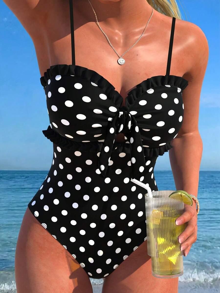 SHEIN JEDNOCZĘŚCIOWY STRÓJ KĄPIELOWY WZÓR S09__S