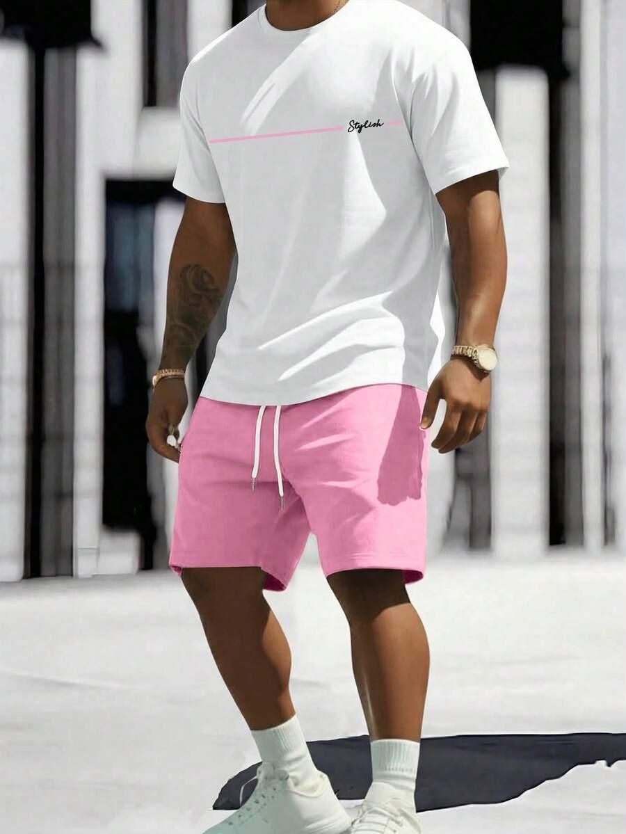MANFINITY T-SHIRT SPODENKI KOMPLET S06__XXL