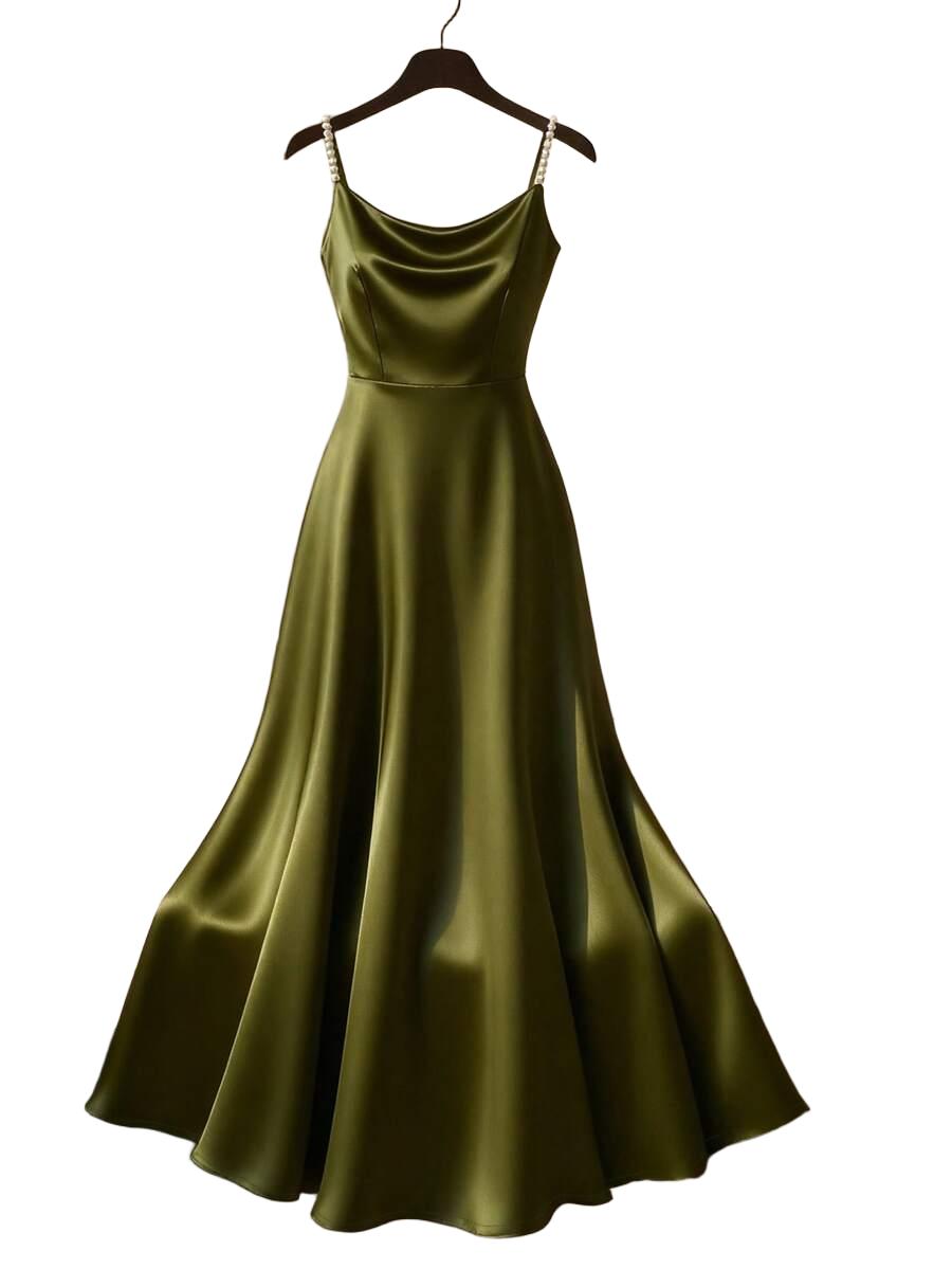 SHEIN ZIELONA MAXI SUKIENKA S06__L