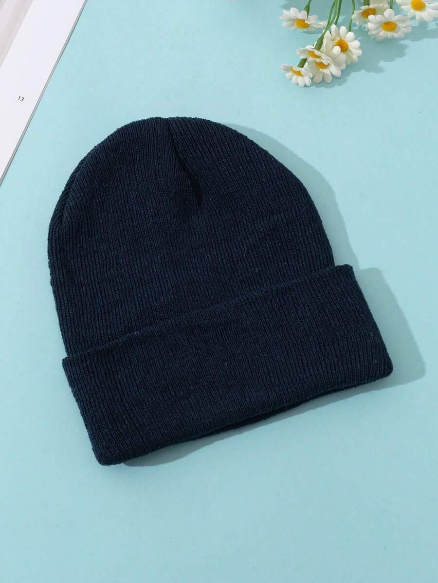 SHEIN GRANATOWA CZAPKA BEANIE W01__OS
