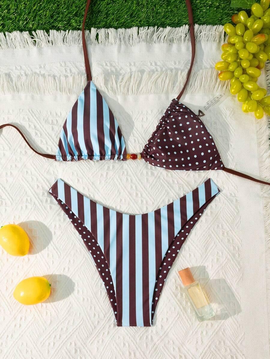SHEIN DWUCZĘŚCIOWY STRÓJ KĄPIELOWY S09__L