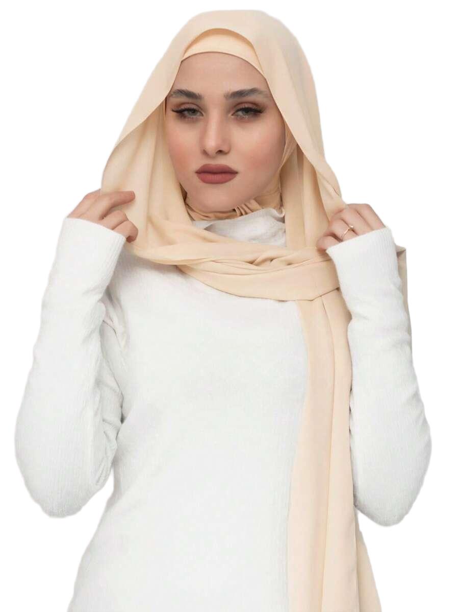 SHEIN BEŻOWA CHUSTA NA GŁOWĘ TURBAN S07