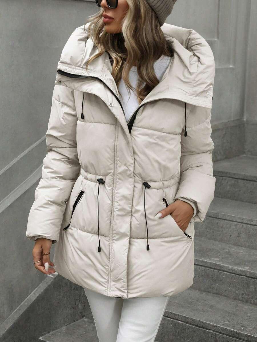 SHEIN PIKOWANA KURTKA Z KAPTUREM W01__S
