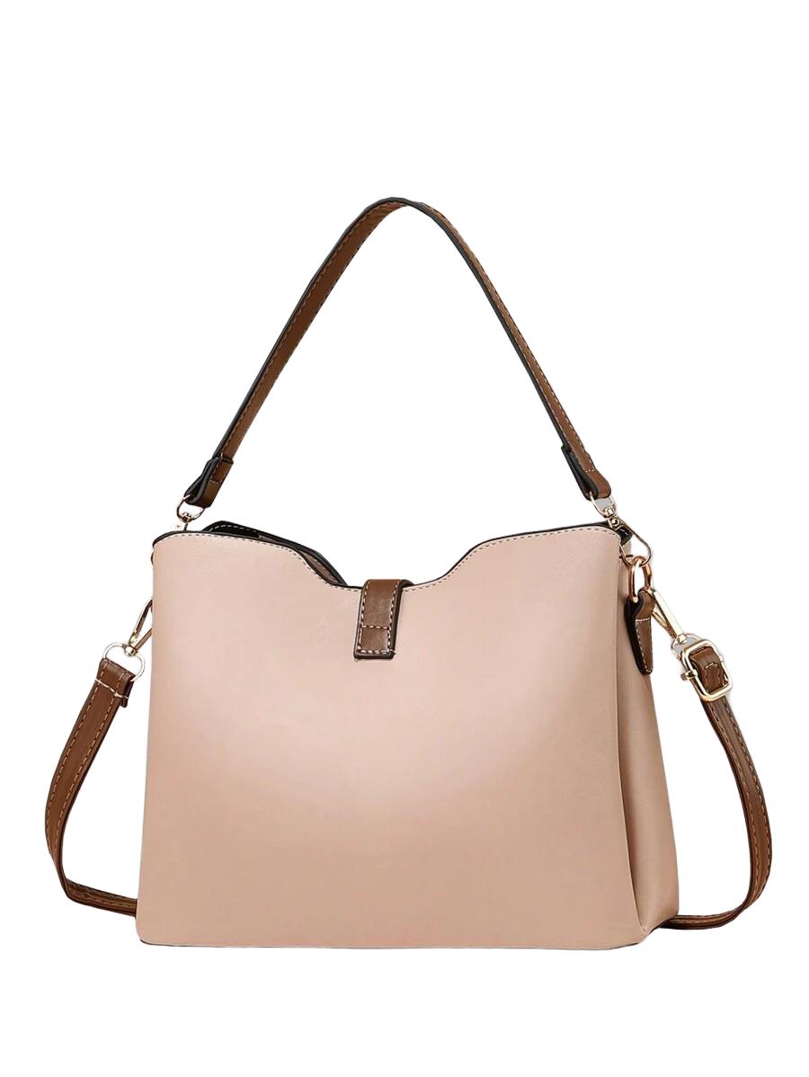 SHEIN BRĄZOWA TOREBKA IMITACJA SKÓRY S07__13X20X25CM