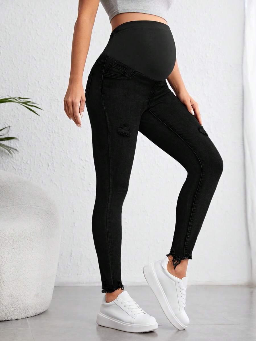 SHEIN CZARNE SPODNIE JEANS S06__XXL
