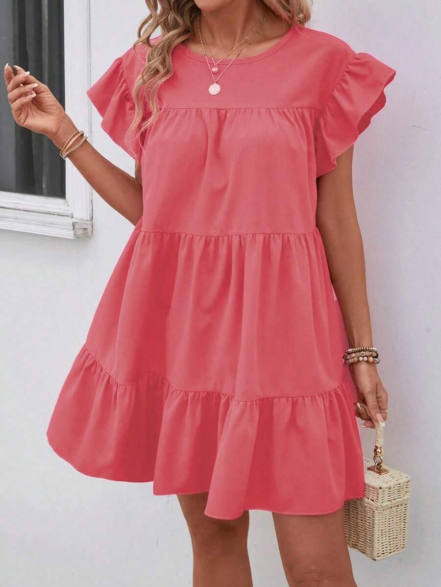 BREEZAYA RÓŻOWA MINI SUKIENKA S09__L