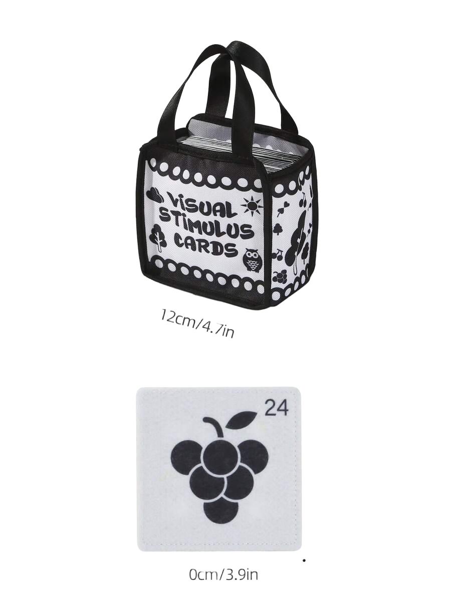 SHEIN KARTY SENSORYCZNE NIEMOWLĘCE S07