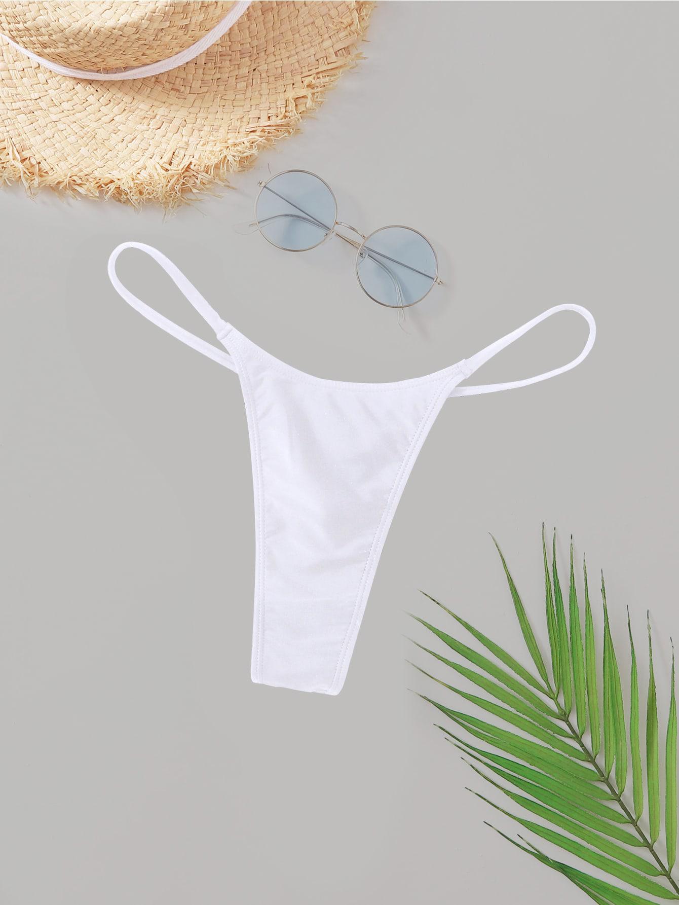 SHEIN BIAŁY DÓŁ OD BIKINI S09__XXS