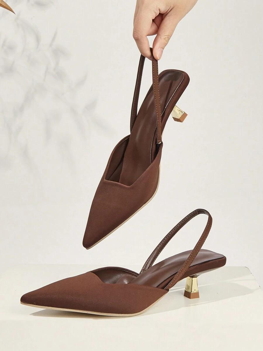 SHEIN BRĄZOWE CZÓŁENKA SZPIC S06__39