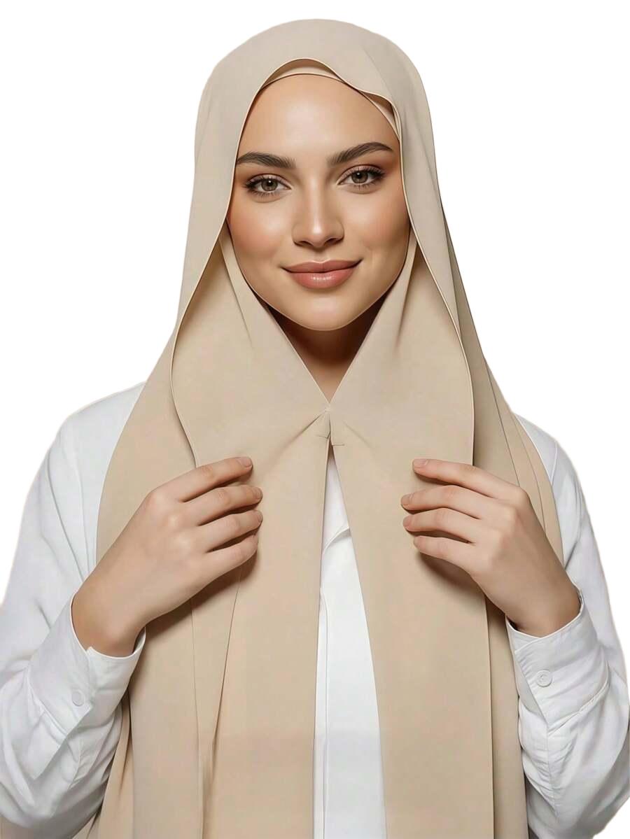 SHEIN BEŻOWA CHUSTA HIDŻAB S07