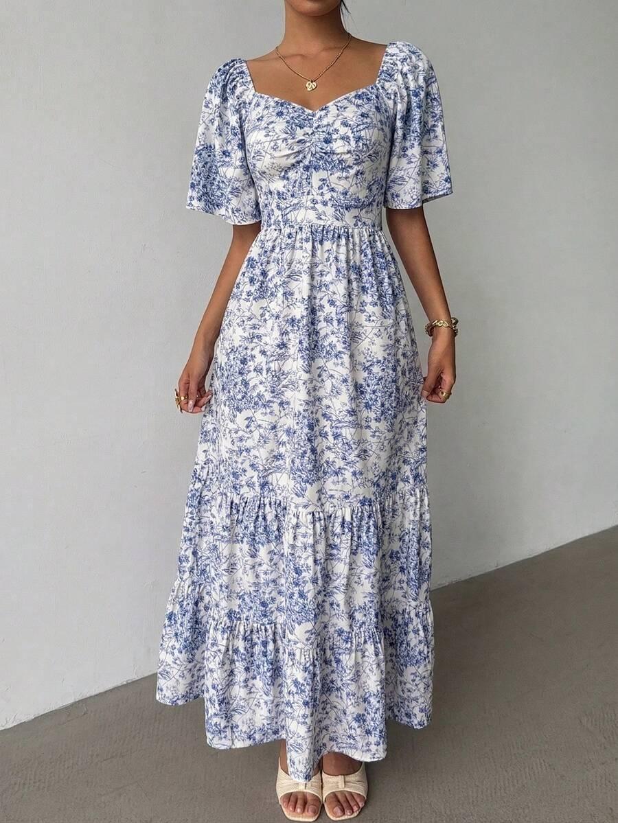 ELENZGA NIEBIESKA MAXI SUKIENKA S06__L