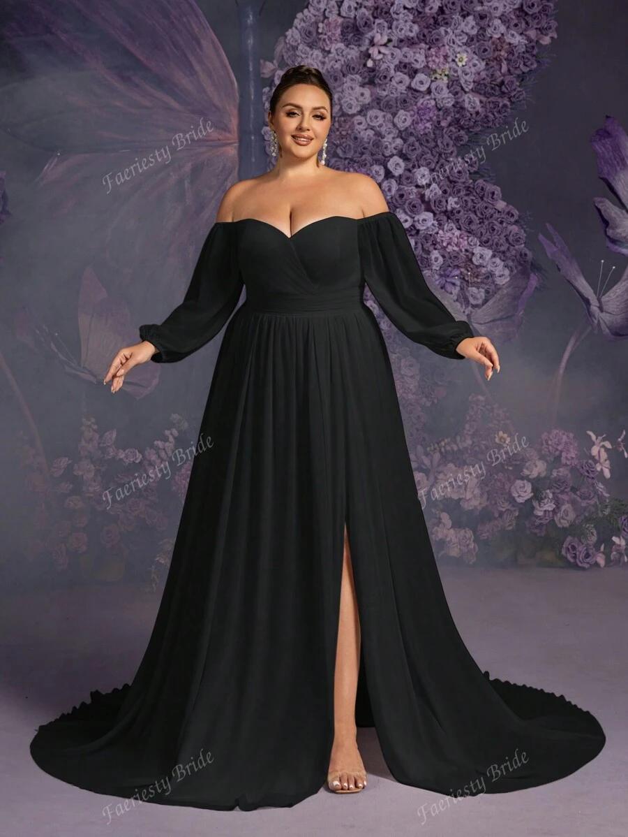 SHEIN CZARNA MAXI SUKIENKA S06__54