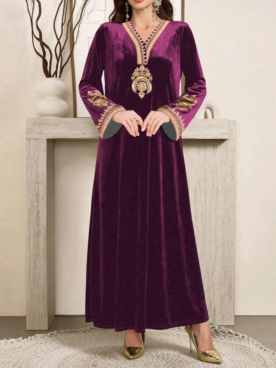 SHEIN FIOLETOWA MAXI SUKIENKA S06__L