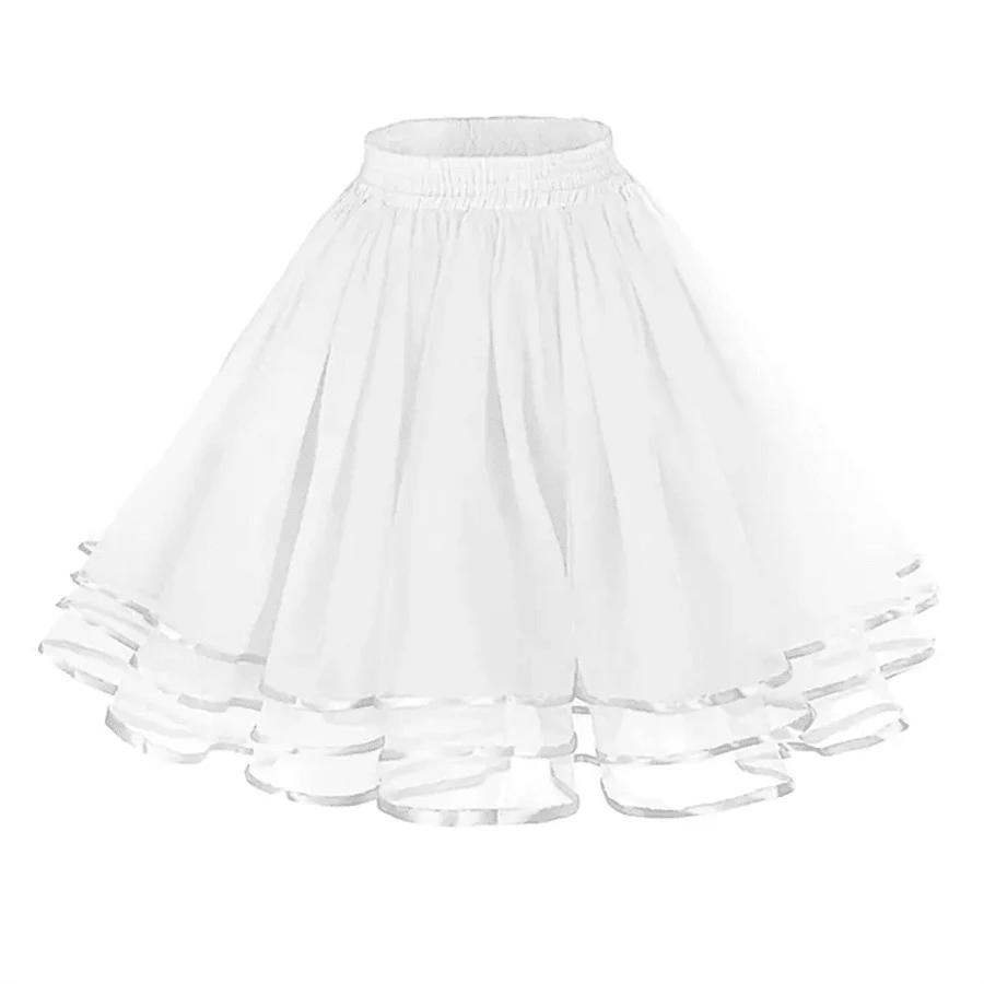 SHEIN BIAŁA TIULOWA SPÓDNICA S07__L
