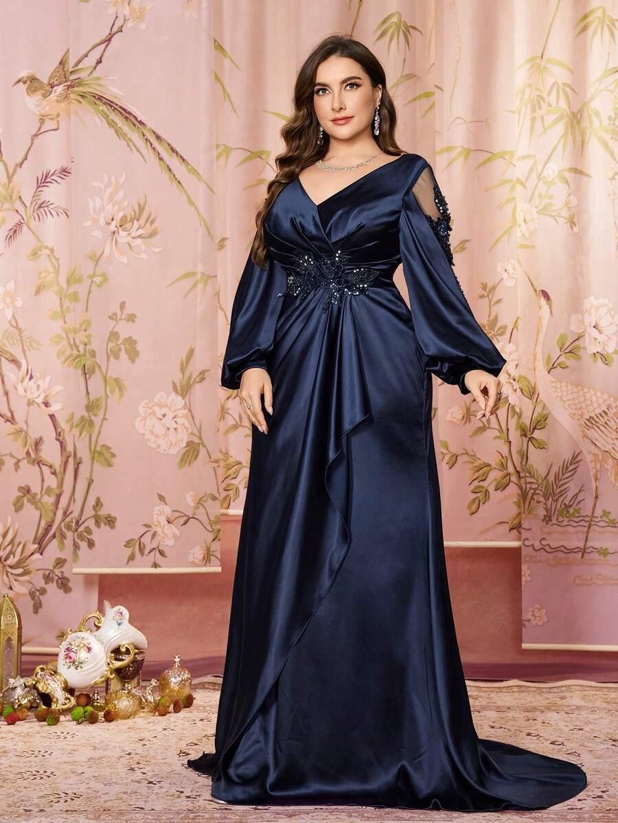 SHEIN MAXI SUKIENKA ZDOBIENIE S09__54
