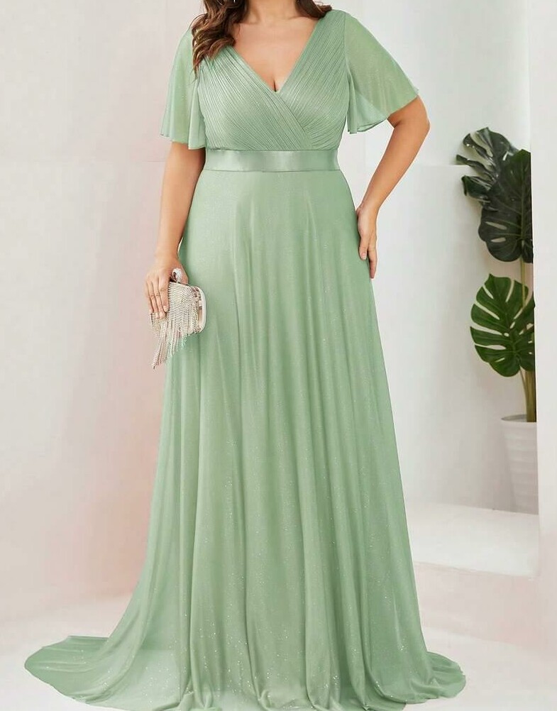 EVERPRETTY ZIELONA MAXI SUKIENKA ROZKLOSZOWANA S06__50